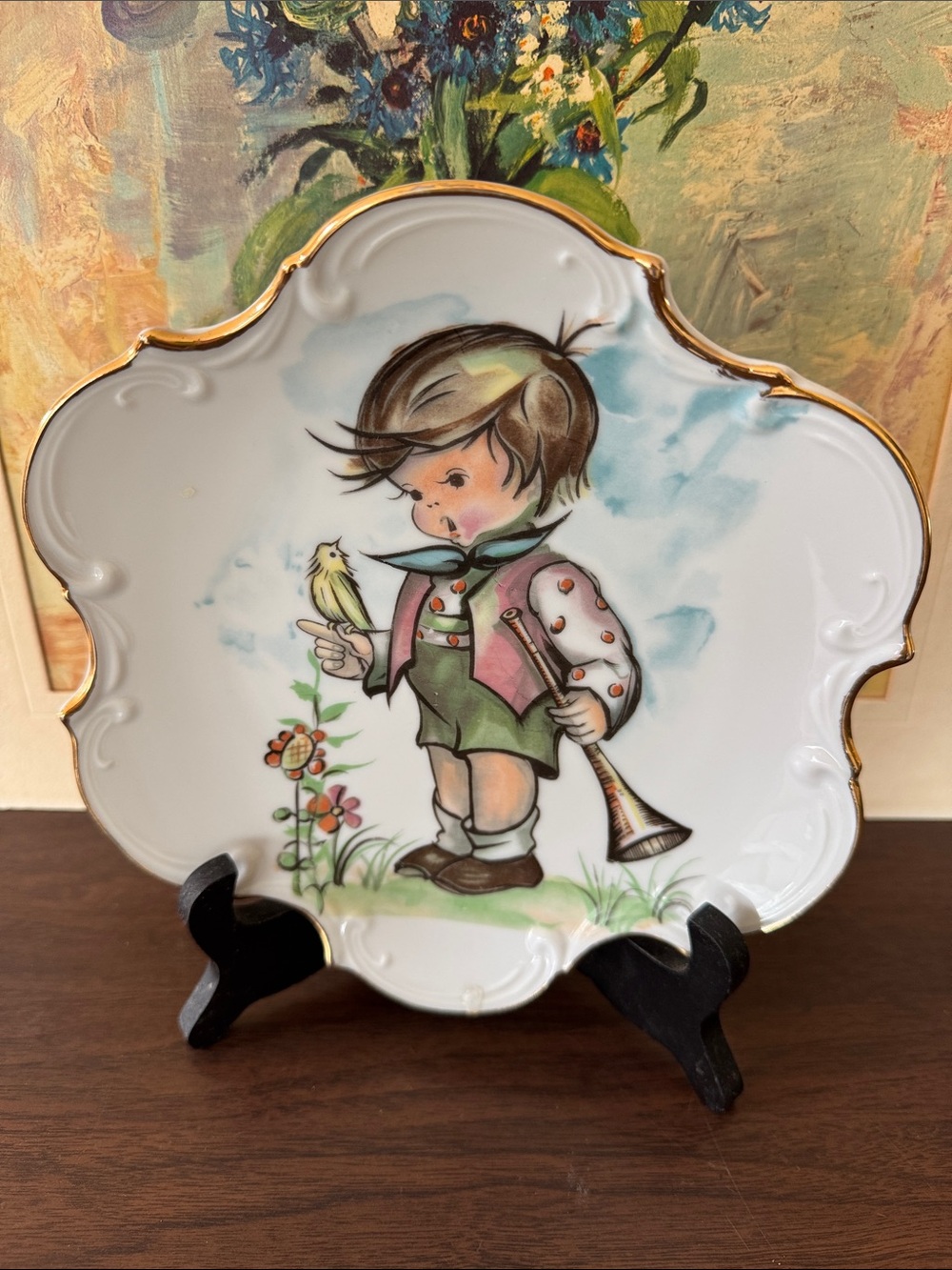 Vintage Saji China Japan Decorative Plate ESD